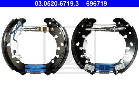 - Ремкомплект гальм (колодки + циліндри) ATE 03.0520-6719.3