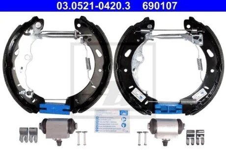 - Ремкомплект гальм (колодки + циліндри) ATE 03.0521-0420.3