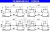 Комплект приладдя, накладка дискового гальма ATE 13.0460-0514.2 (фото 1)