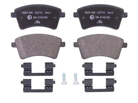 Комплект гальмівних колодок передн (з комплектуючими з гвинтами гальмівного супорта), MERCEDES CITAN MIXTO (DOUBLE CABIN), CITAN (MPV), CITAN/MINIVAN (W415) 1.2-Electric 02.08- ATE 13.0460-2742.2