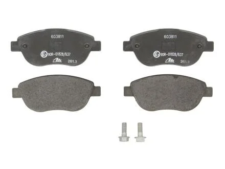 Тормозные колодки передние Fiat Doblo / Peugeot Partner / Citroern Berlingo 2001 - 2008 ATE 13.0460-3811.2