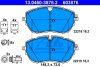 Комплект гальмівних колодок передн, DS DS 4 II, DS 7, DS 9 CITROEN C5 AIRCROSS, C5 X OPEL ASTRA L, GRANDLAND / GRANDLAND X, GRANDLAND X PEUGEOT 3008, 3008 II, 308 II 1.2-Electric 09.13- ATE 13.0460-3876.2 (фото 1)