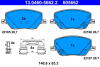 Комплект гальмівних колодок передн, FIAT 500X JEEP COMPASS, RENEGADE 1.0-2.4 07.14- ATE 13.0460-5662.2 (фото 1)