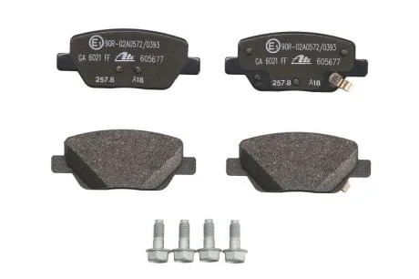 Комплект гальмівних накладок, дискове гальмо ATE 13.0460-5677.2