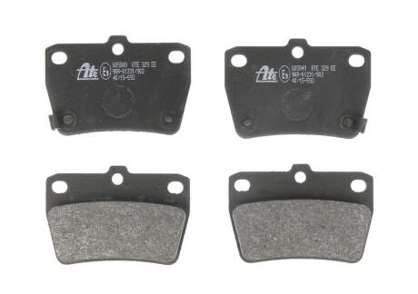 Комплект гальмівних колодок задн, TOYOTA RAV 4 II 1.8-2.4 05.00-11.05 ATE 13.0460-5849.2