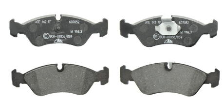 Колодки тормозные GM LANOS/NEXIA/ESPERO/OMEGA A/VECTRA A/VECTRA B передн. ATE 13.0460-7052.2