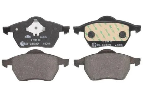 Колодки тормозные VAG/FORD A3/A4/A6/OCTAVIA/BORA/GOLF4/PASSAT/GALAXY -06 перед. ATE 13.0460-7076.2