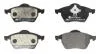 Комплект гальмівних колодок передн, AUDI A3, TT SEAT IBIZA III, LEON, TOLEDO II SKODA OCTAVIA I, OCTAVIA I/KOMBI VW GOLF III, GOLF IV, NEW BEETLE, PASSAT B3/B4, VENTO 1.4-2.9 06.91-12.10 ATE 13.0460-7081.2 (фото 1)
