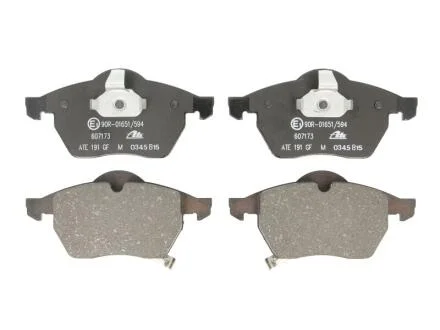 Комплект гальмівних колодок передн, OPEL ASTRA G, ZAFIRA A SAAB 900 II, 9-3, 9-5 1.9D-3.0D 07.93-12.09 ATE 13.0460-7173.2