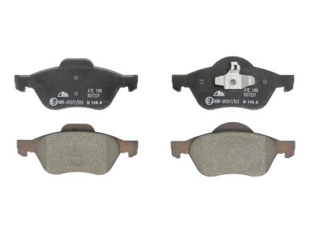Комплект гальмівних колодок передн, RENAULT CLIO III, MEGANE II, MEGANE II/KOMBI, SCENIC II 1.4-2.0D 09.02- ATE 13.0460-7221.2