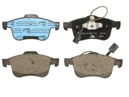 Комплект гальмівних колодок передн, ALFA ROMEO GIULIETTA, GIULIETTA/HATCHBACK 1.4-2.0D 04.10-12.20 ATE 13.0460-7269.2