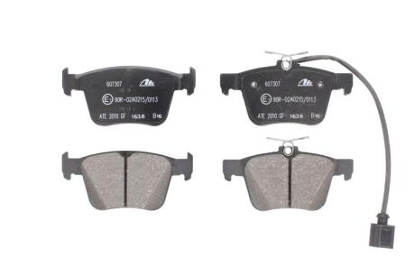 Комплект гальмівних колодок задн, AUDI A3, Q3, TT 1.0-2.5 09.12- ATE 13.0460-7307.2