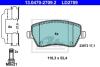 Колодки тормозные RENAULT/NISSAN LOGAN/DUSTER/CAPTUR/VESTA/CLIO3/NOTE/TIIDA 04- перед. CERAMIC ATE 13.0470-2709.2 (фото 1)