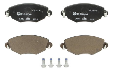 Колодки тормозные FORD MONDEO 3 -07 перед. CERAMIC ATE 13.0470-3987.2