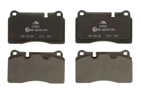 Колодки тормозные VAG TT/TOUAREG/TOUAREG 2 02- перед. CERAMIC ATE 13.0470-4833.2