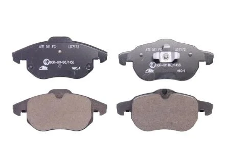 Керамічні гальмівні колодки передн, CHEVROLET VECTRA FIAT CROMA, CROMA/KOMBI OPEL ASTRA H, ASTRA H GTC, SIGNUM, VECTRA C, VECTRA C GTS, ZAFIRA B SAAB 9-3, 9-3X 1.6-3.2 02.98-02.15 ATE 13.0470-7172.2
