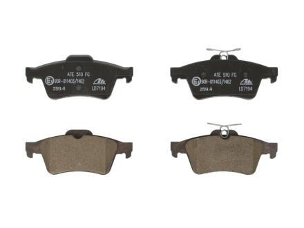 Керамічні гальмівні колодки задн, CHEVROLET VECTRA FORD FOCUS IV, KUGA III, TOURNEO CONNECT, TRANSIT CONNECT NISSAN PRIMERA OPEL SIGNUM, VECTRA C, VECTRA C GTS SAAB 9-3 1.5-3.2 02.98- ATE 13.0470-7194.2