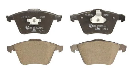 Керамічні гальмівні колодки передн, VOLVO C70 II, S40 II, V40, V50 FORD FOCUS II MAZDA 3 OPEL VECTRA C, VECTRA C GTS SAAB 9-3, 9-3X 1.5-2.8 09.02-08.19 ATE 13.0470-7204.2