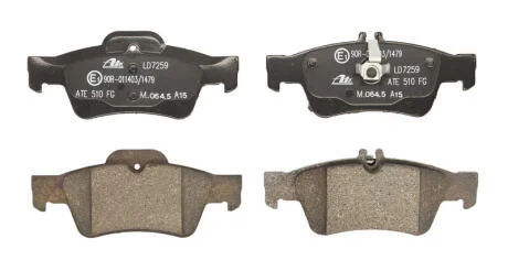 Колодки гальмівні дискові керамічні, к-кт ATE 13.0470-7259.2