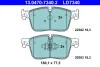 Керамічні гальмівні колодки передн, JAGUAR F-PACE, I-PACE, XE, XF II, XF SPORTBRAKE LAND ROVER RANGE ROVER VELAR 2.0-Electric 03.15- ATE 13.0470-7340.2 (фото 1)