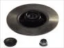 Диск тормозной RENAULT CLIO 3/MEGANE 2 05-/02- задн. 240мм (с подш. и кольцом ABS)4 отв. ATE 24.0108-0114.2 (фото 1)