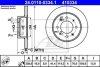 Диск тормозной KIA CERATO 04- 1.5-2.0 задн. ATE 24.0110-0334.1 (фото 1)