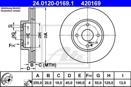 - Гальмівний диск ATE 24.0120-0169.1