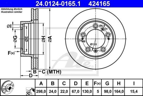 - Гальмівний диск ATE 24.0124-0165.1