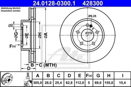 Не постачається ATE 24.0128-0300.1
