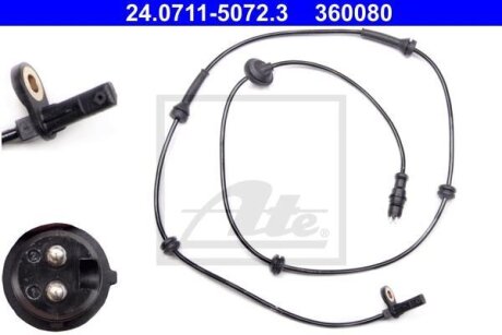 Датчик ABS передний правый Doblo 2000-2016 ATE 24.0711-5072.3