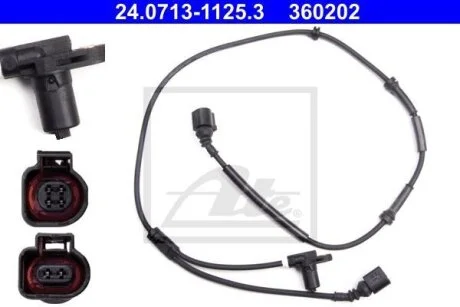 Датчик, кількість обертів колеса ATE 24.0713-1125.3
