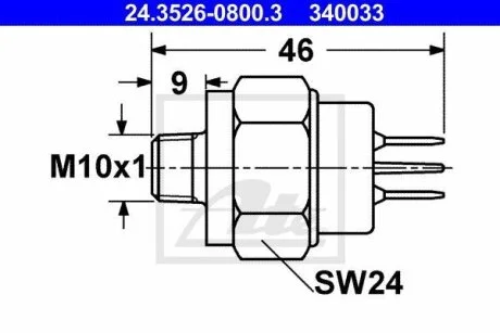 - Вимикач сигналу гальмування ATE 24.3526-0800.3