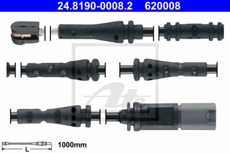- Датчик зносу гальмівних колодок ATE 24.8190-0008.2