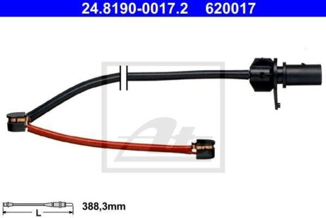 - Датчик зносу гальмівних колодок ATE 24.8190-0017.2