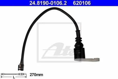 - Датчик зносу гальмівних колодок ATE 24.8190-0106.2