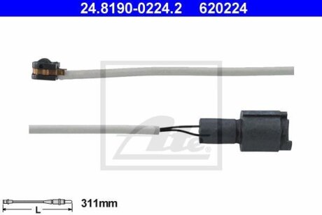 - Датчик зносу гальмівних колодок ATE 24.8190-0224.2