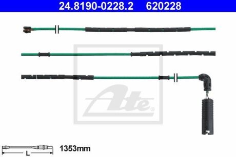 - Датчик зносу гальмівних колодок ATE 24.8190-0228.2