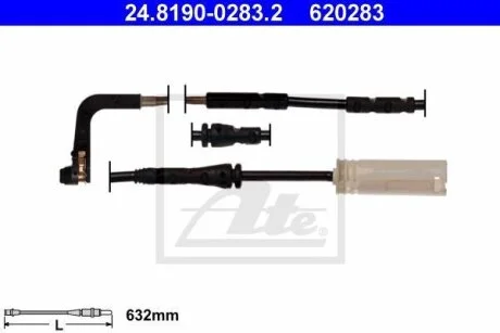 - Датчик зносу гальмівних колодок ATE 24.8190-0283.2