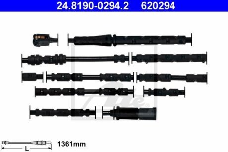 - Датчик зносу гальмівних колодок ATE 24.8190-0294.2