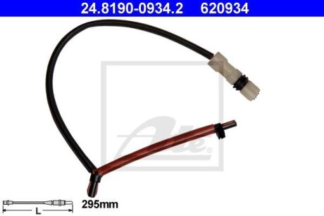- Датчик зносу гальмівних колодок ATE 24.8190-0934.2