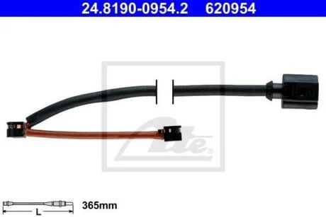 - Датчик зносу гальмівних колодок ATE 24.8190-0954.2