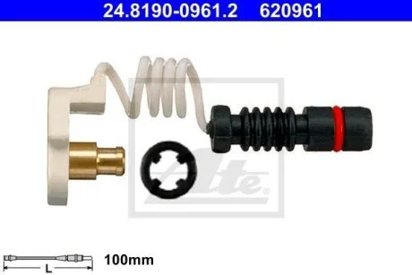 Датчик зносу гальмівних колодок ATE 24.8190-0961.2