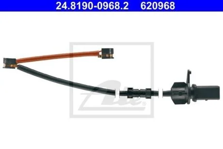 Датчик зносу,гальм.колодки ATE 24.8190-0968.2