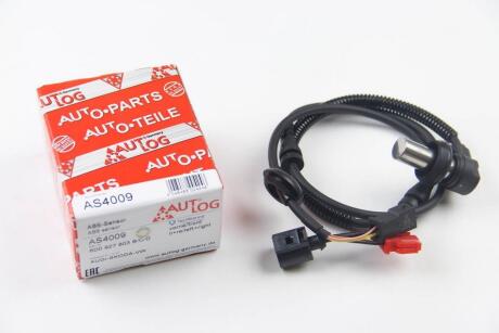 Датчик ABS передн Лів/Прав AUDI A4 B5, A6 C5 SKODA SUPERB I VW PASSAT B5, PASSAT B5.5 1.6-4.0 11.94-03.08 AUTLOG AS4009