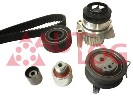 Помпа води + комплект ремня ГРМ Audi A3/A4/A5/A6/Q5/VW Caddy/Crafter/T5/T6 1.6TDI-2.0TDI 09- AUTLOG WK3039