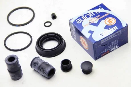 Ремкомплект гальмівного супорта VW Golf VII 12-20, Touran 15-, T-Roc 17-, AUDI A3 12-22, Q2 16-, A3 20-, TT 14-, FORD Kuga 13-21, Fusion 13-20, Escape 13-19, Galaxy 06-15, SEAT Leon 12-20, Ateca 16-, LAND ROVER Range Rover Evoque 11-19 AUTOFREN D4-2241