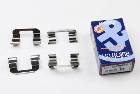 Монтажний набір гальмівних колодок передн CHEVROLET ASTRA, EPICA, EVANDA, LACETTI, NUBIRA, REZZO, ZAFIRA DAEWOO EVANDA, LACETTI, LEGANZA, NUBIRA, TACUMA / REZZO HONDA CIVIC III 0.8-2.5 10.83- AUTOFREN D4 2486A