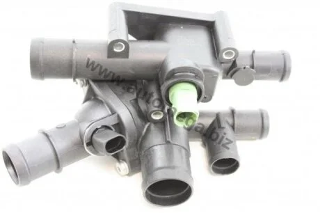Патрубок водяной VW Golf 4 1.6E (00>) SK Octavia 1.6E корпус датч. в сборе МКП AUTOMEGA 160046310