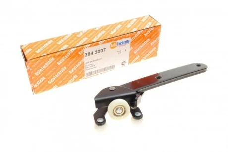 Ролик дверей (бічних/нижній) VW Caddy 03- (L) (з кронштейном) (8430.07) (2K0 843 397B) AUTOTECHTEILE 384 3007