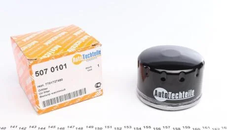 Фільтр масляний (висота-49мм) Vivaro/Kangoo/Trafic 1.5/1.9 DCI / Kangoo/Trafic/Opel Vivaro 1.9D/1.5dCi/1.4i/1.6i (низький) AUTOTECHTEILE 507 0101